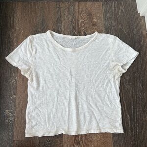 Aritzia Wilfred Free Casual White Linen Women's Top Size S
